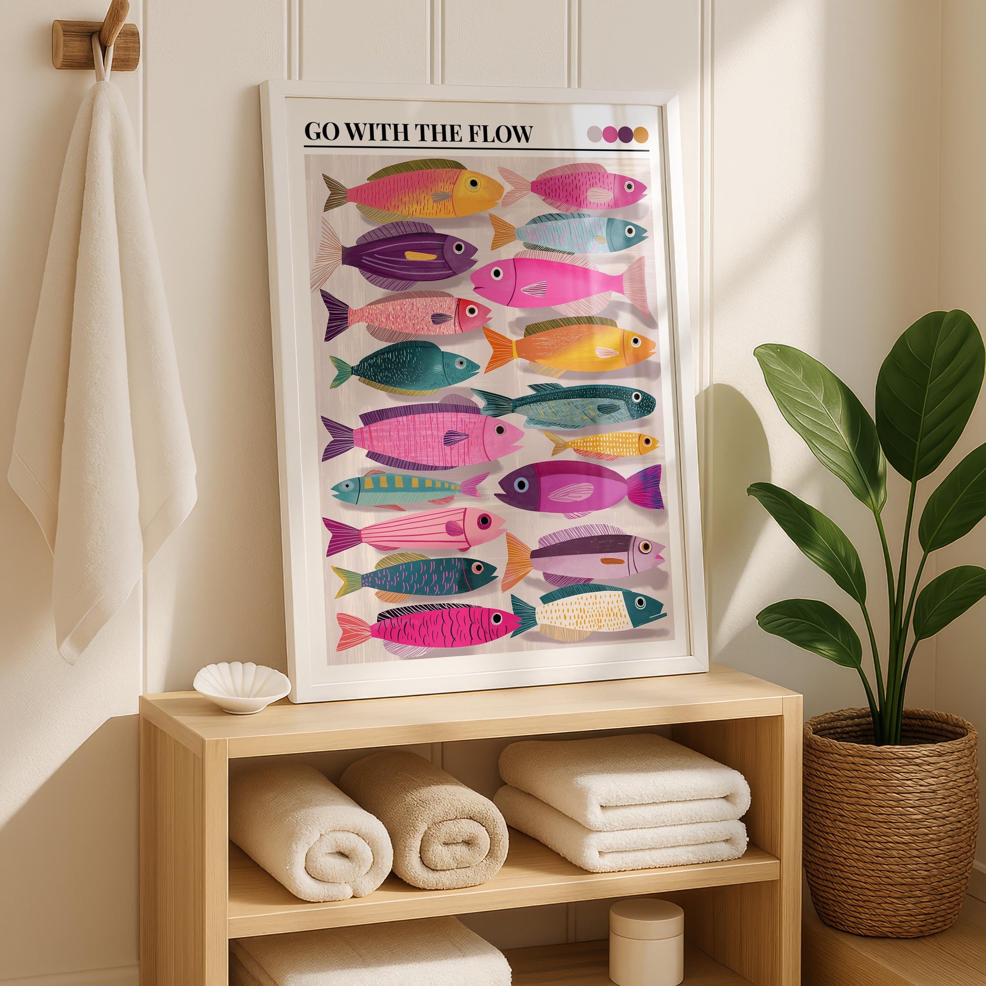 Bathroom Wall Art | Fish Bathroom Wall Art