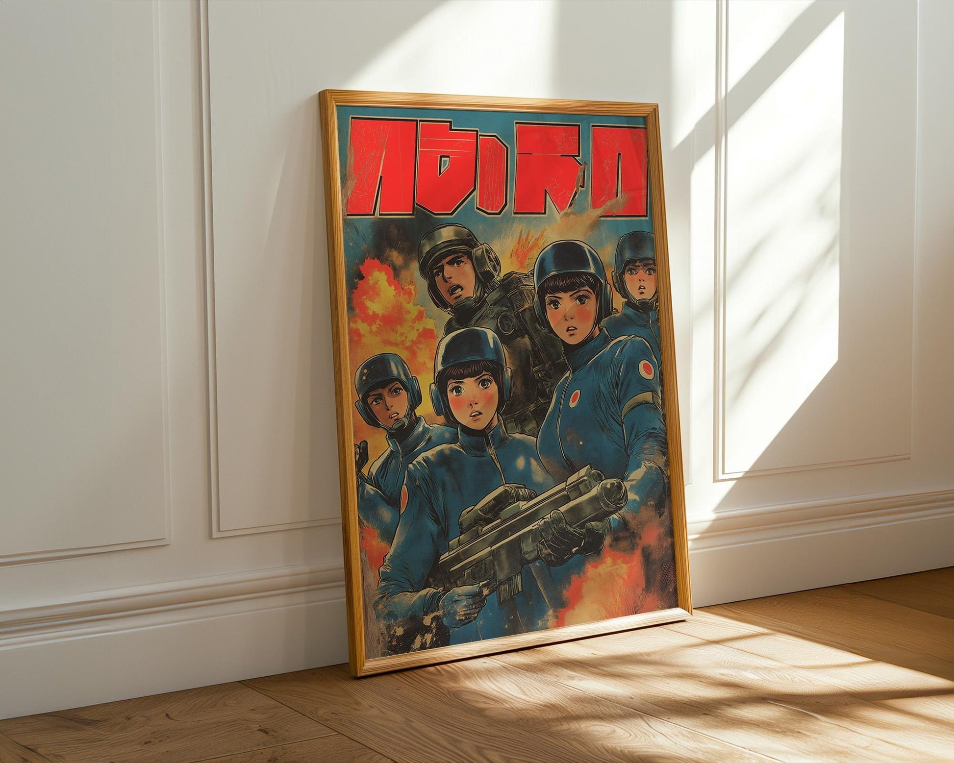 Retro Japanese Anime Poster | 1970s Sci-Fi Manga Print