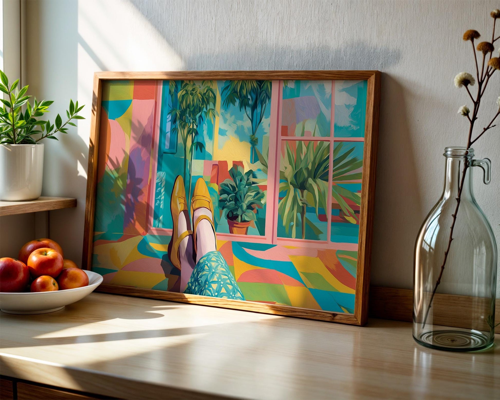 Dopamine Decor | Abstract Colorful Garden Art