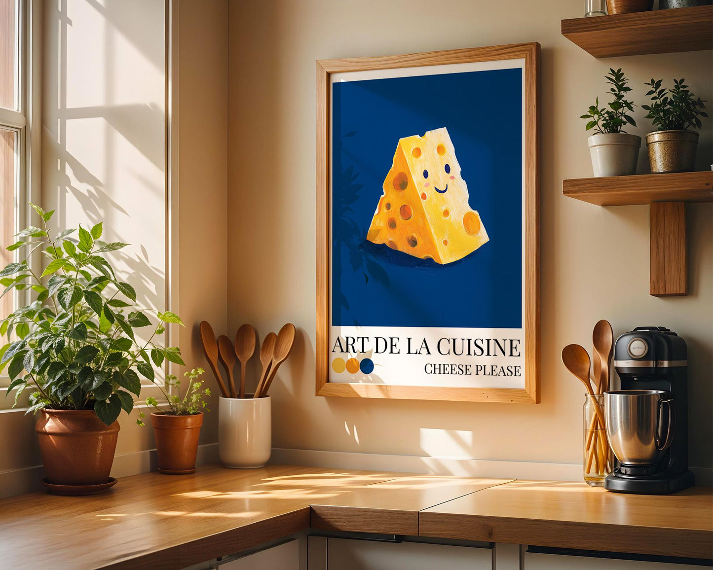 Kitchen Wall Art | Cheese Art Print