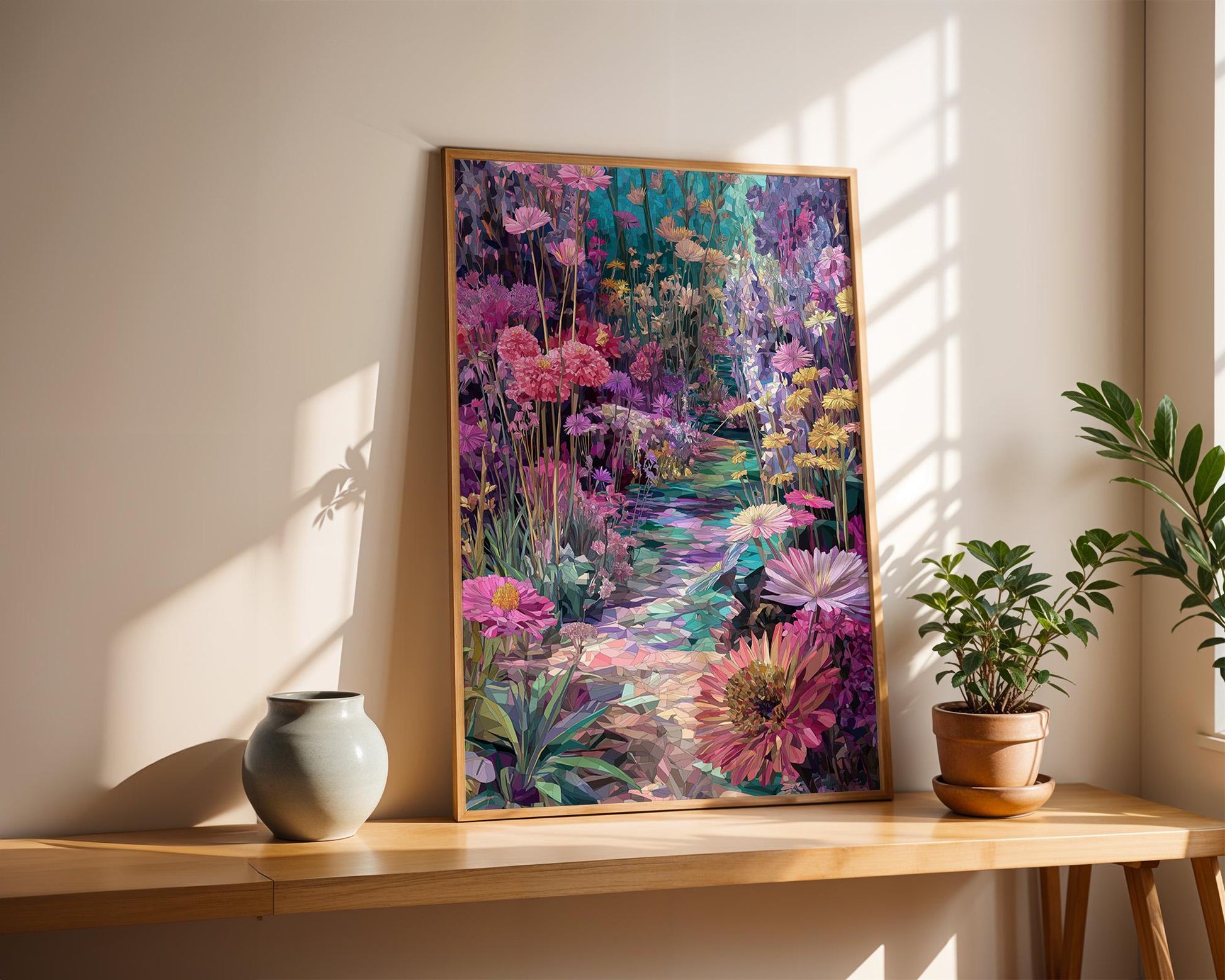 Maximalist Retro Wall Art | Abstract Floral Print