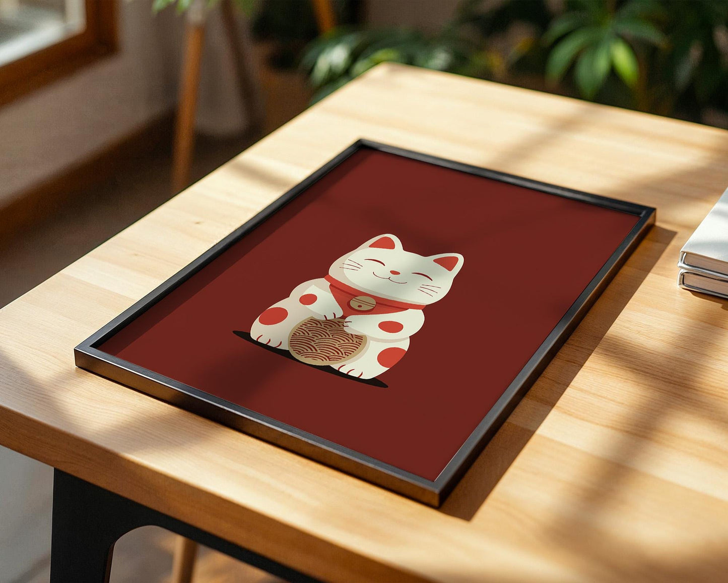 Japanese Wall Art | Maneki Neko Lucky Cat