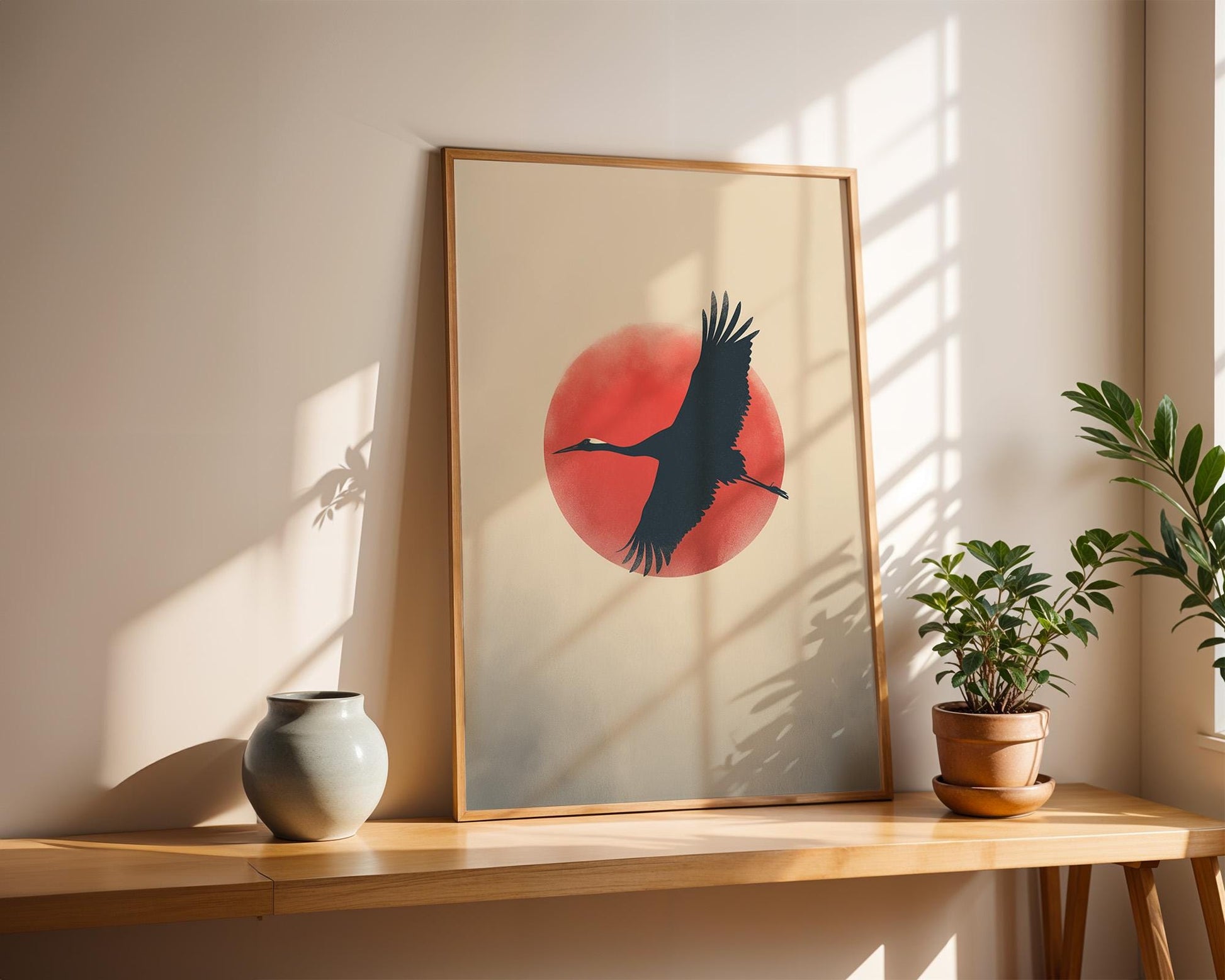 Japanese Wall Art | Minimalist Zen Yoga Decor