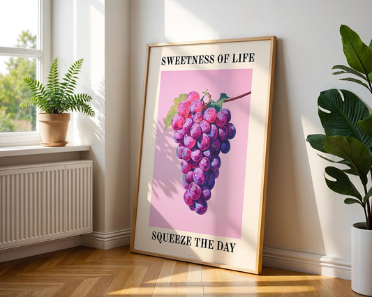 Kitchen Wall Art | Artative Grape Art Print