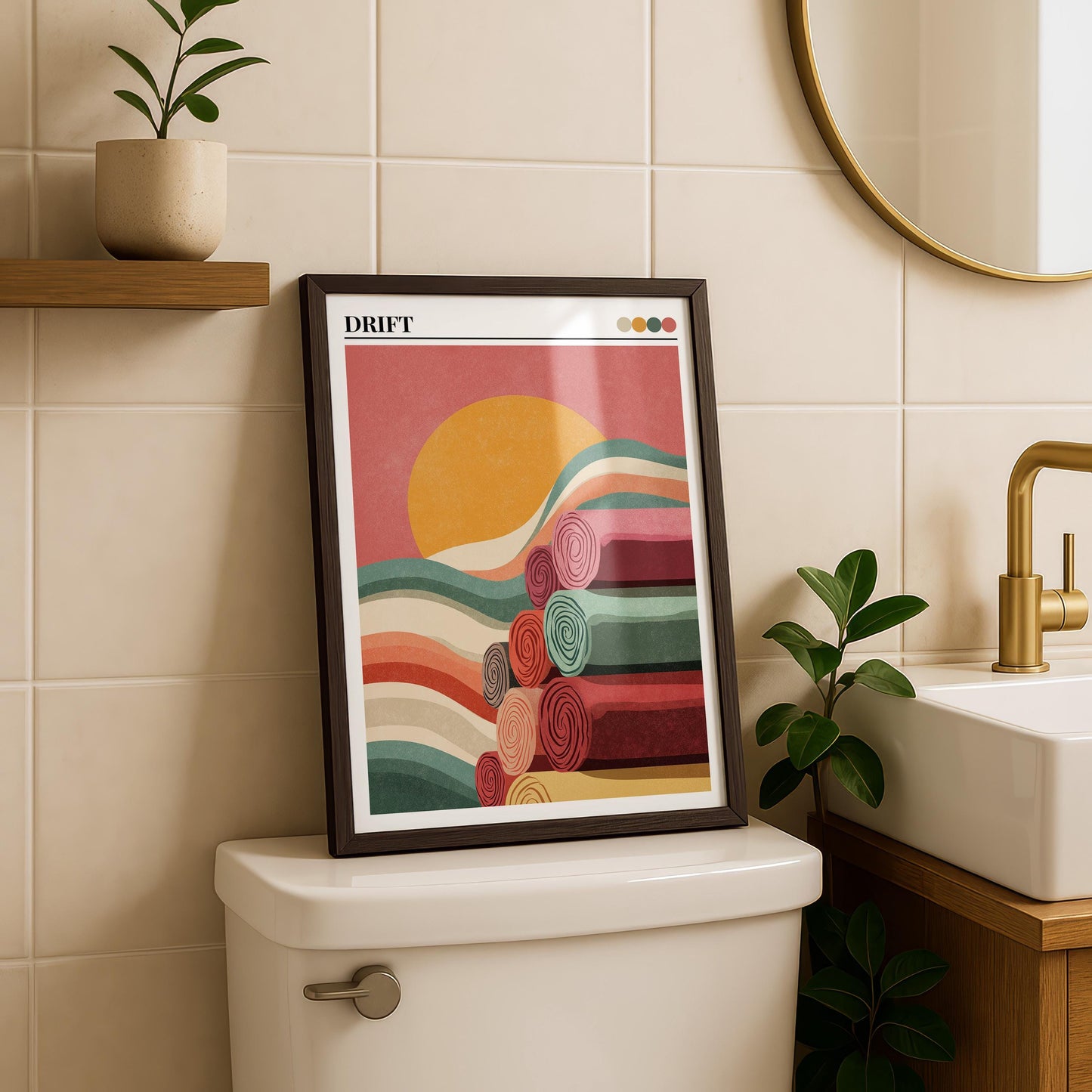 Bathroom Wall Art | Maximalist Wall Art Print