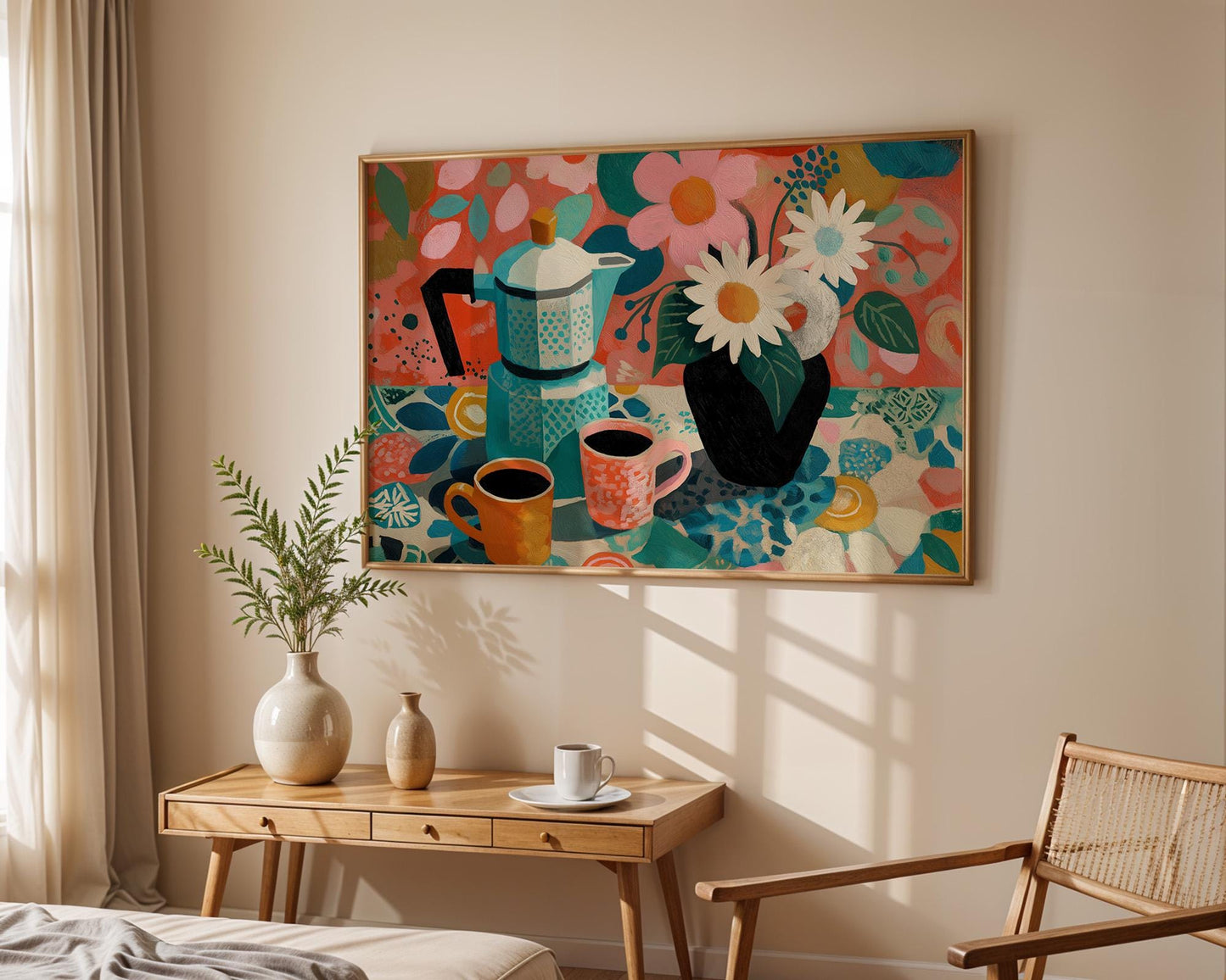 Kitchen Wall Art | Abstract Floral Kitchen Wall Art