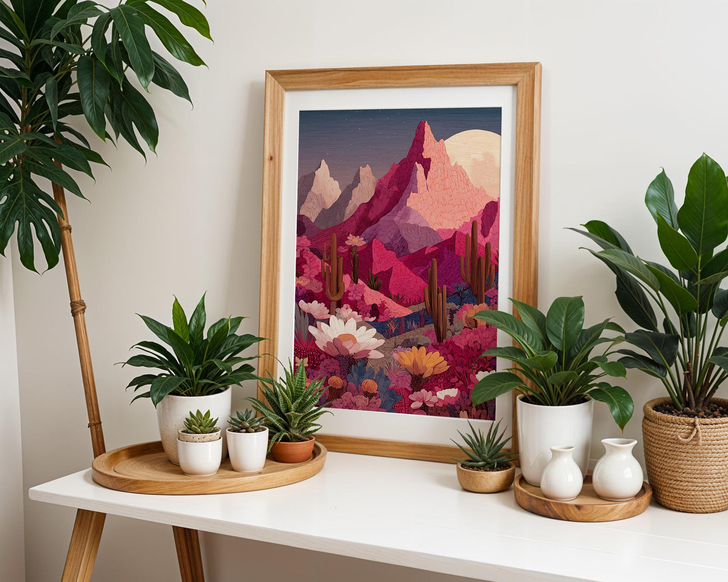 Dopamine Decor | Abstract Desert Boho Cactus Decor
