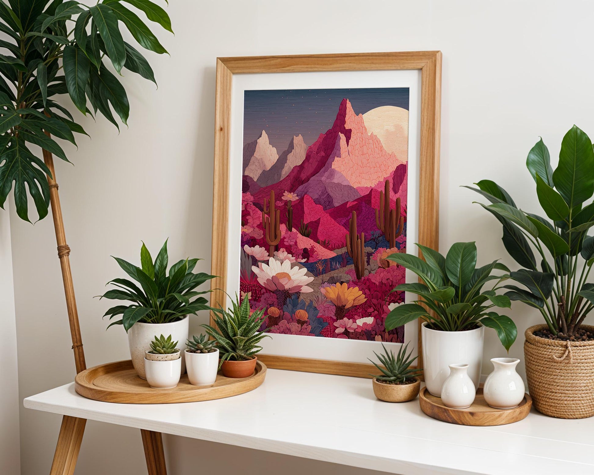 Dopamine Decor | Abstract Desert Boho Cactus Decor