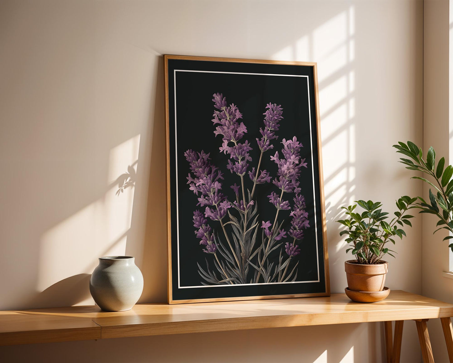 Flower Wall Decor | Lavender Floral Poster