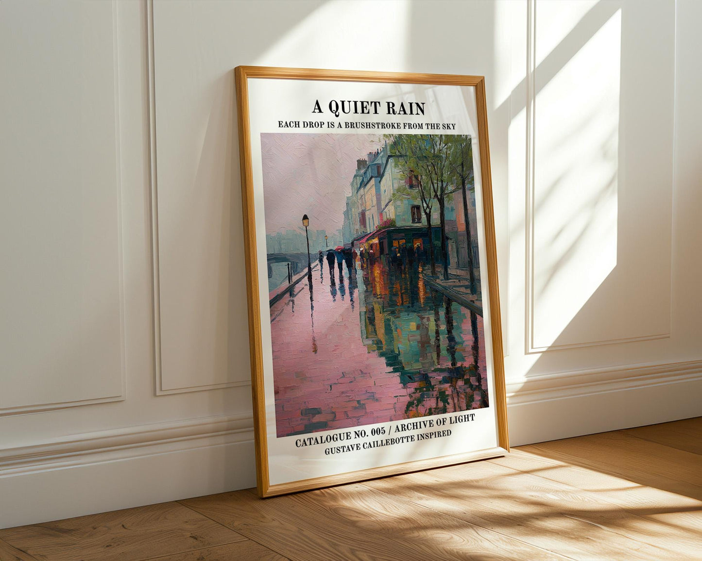 Gallery Wall Art | Vintage Paris Rain Poster