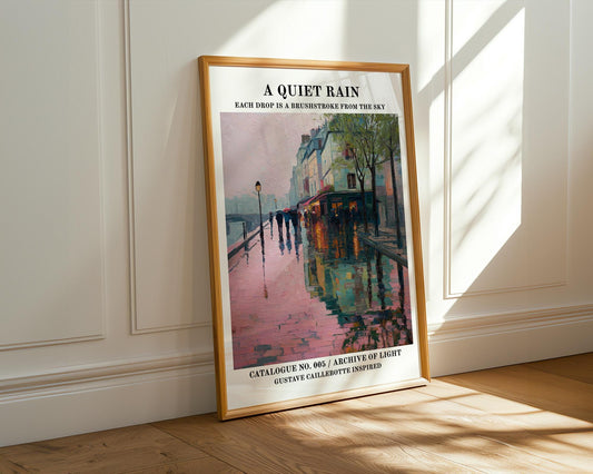 Gallery Wall Art | Vintage Paris Rain Poster