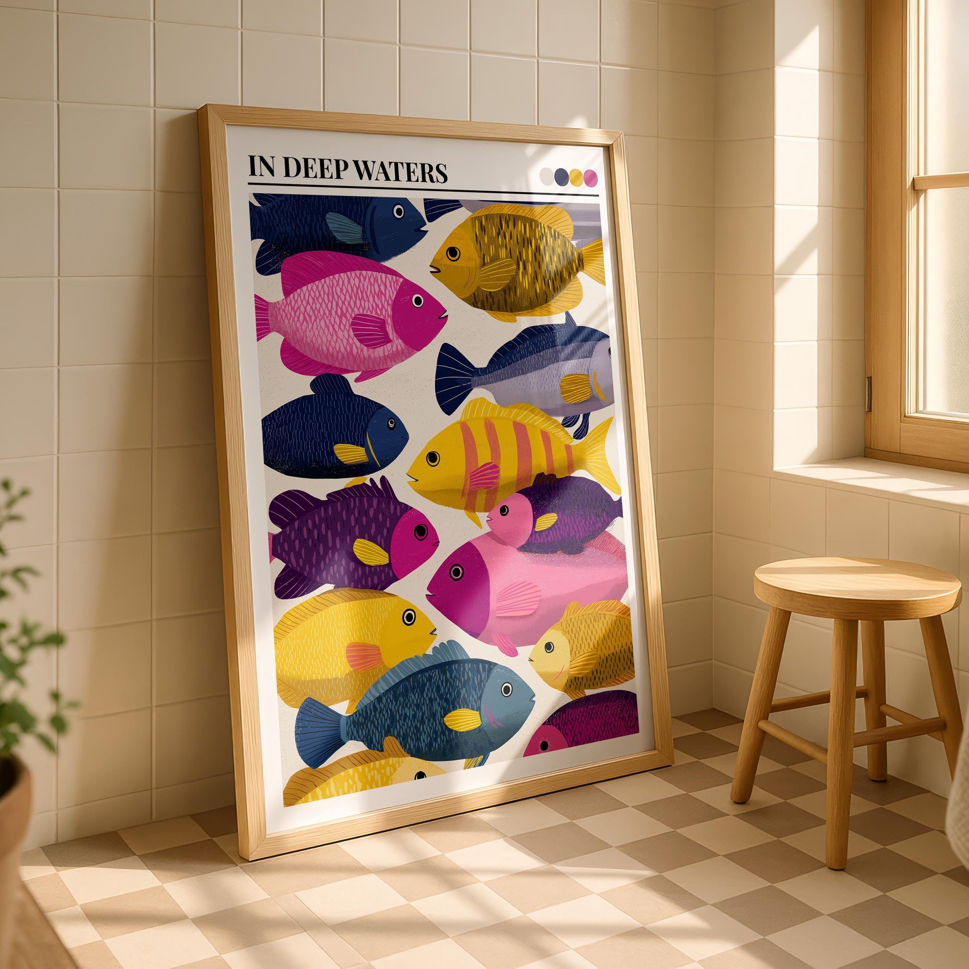 Bathroom Wall Art | Fish Bathroom Wall Art