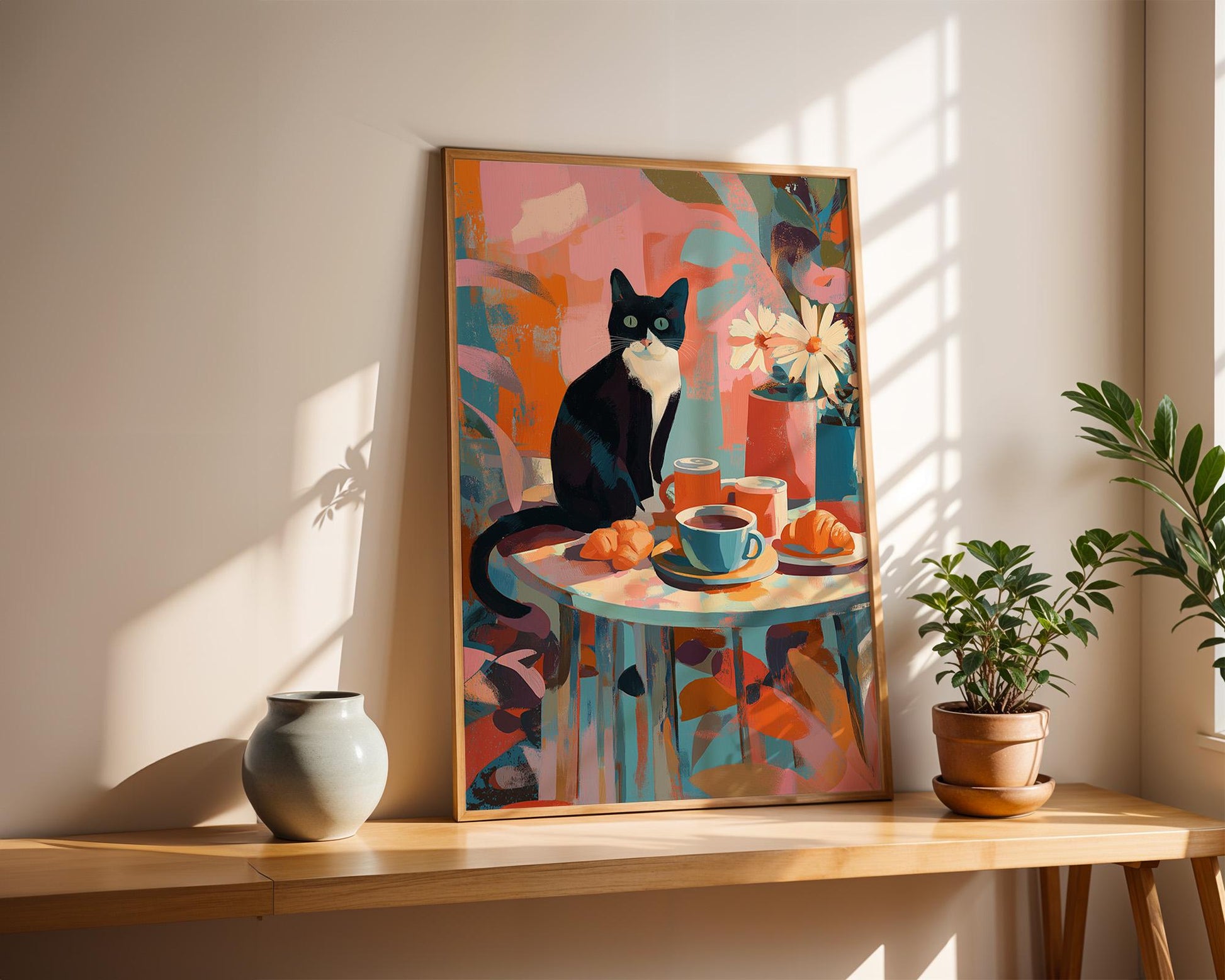 Dopamine Decor | Retro Cat Wall Art