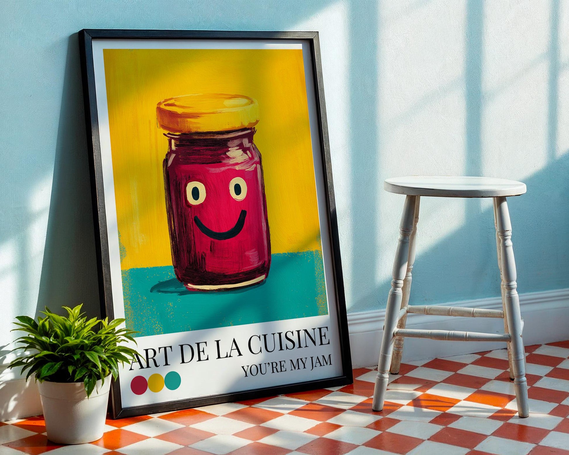 Jam Kitchen Wall Art Print | Dopamine Decor Food Poster | Maximalist Wall Art