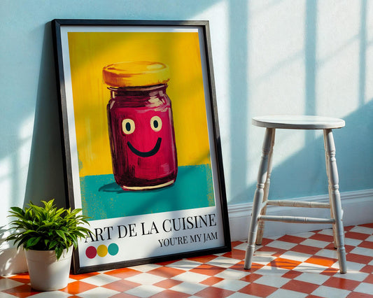 Jam Kitchen Wall Art Print | Dopamine Decor Food Poster | Maximalist Wall Art