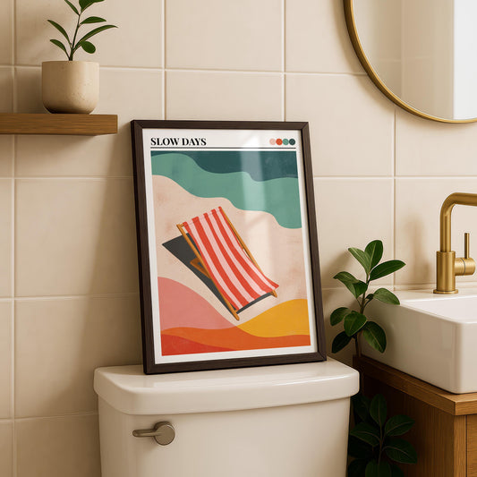 Bathroom Wall Art | Colorful Maximalist Decor