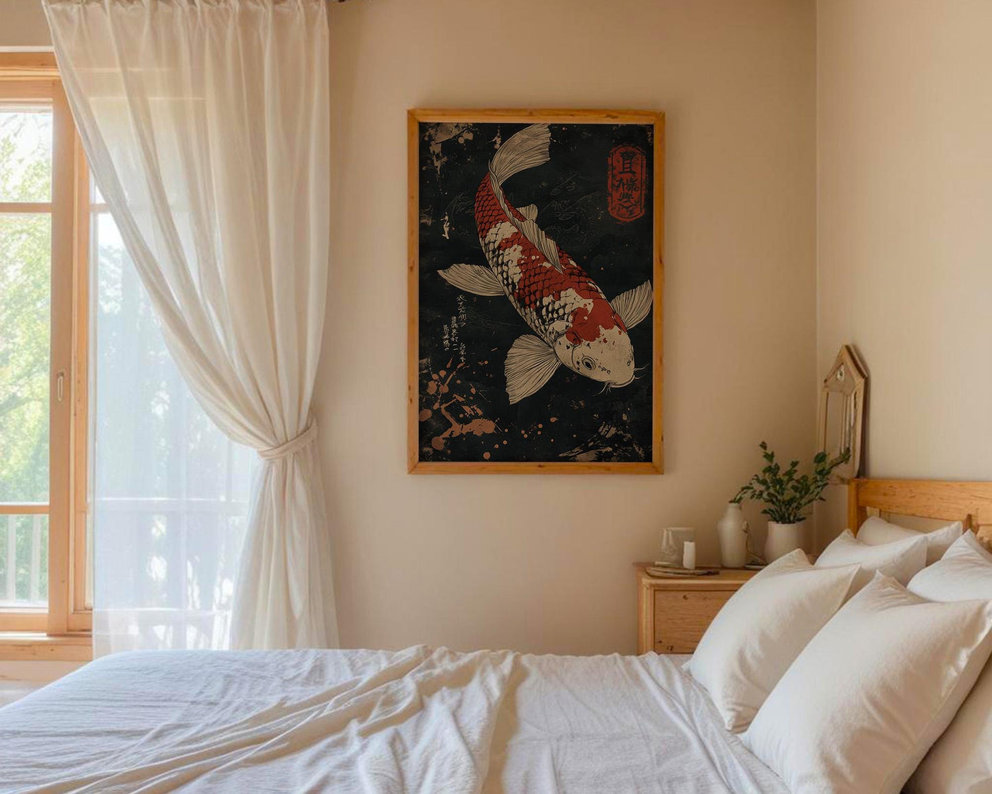 Japanese Wall Art | Japanese Koi Fish Print
