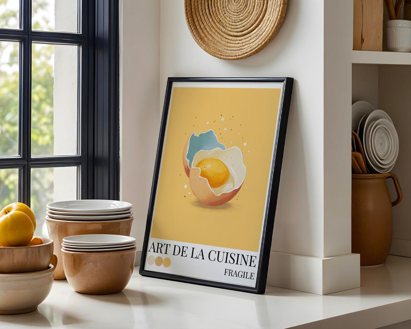 Kitchen Wall Art | Cracked Egg Art Print
