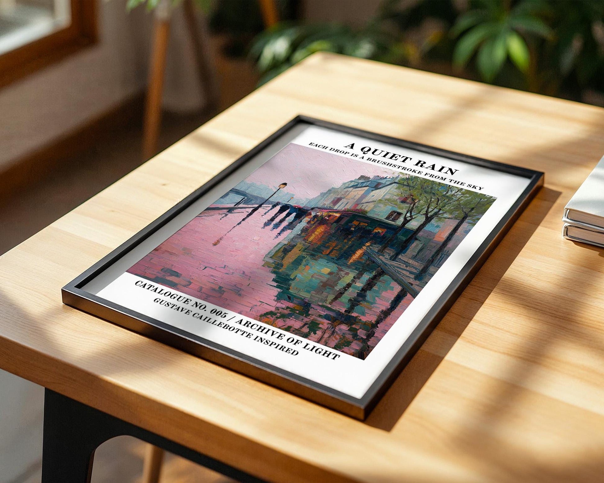 Gallery Wall Art | Vintage Paris Rain Poster