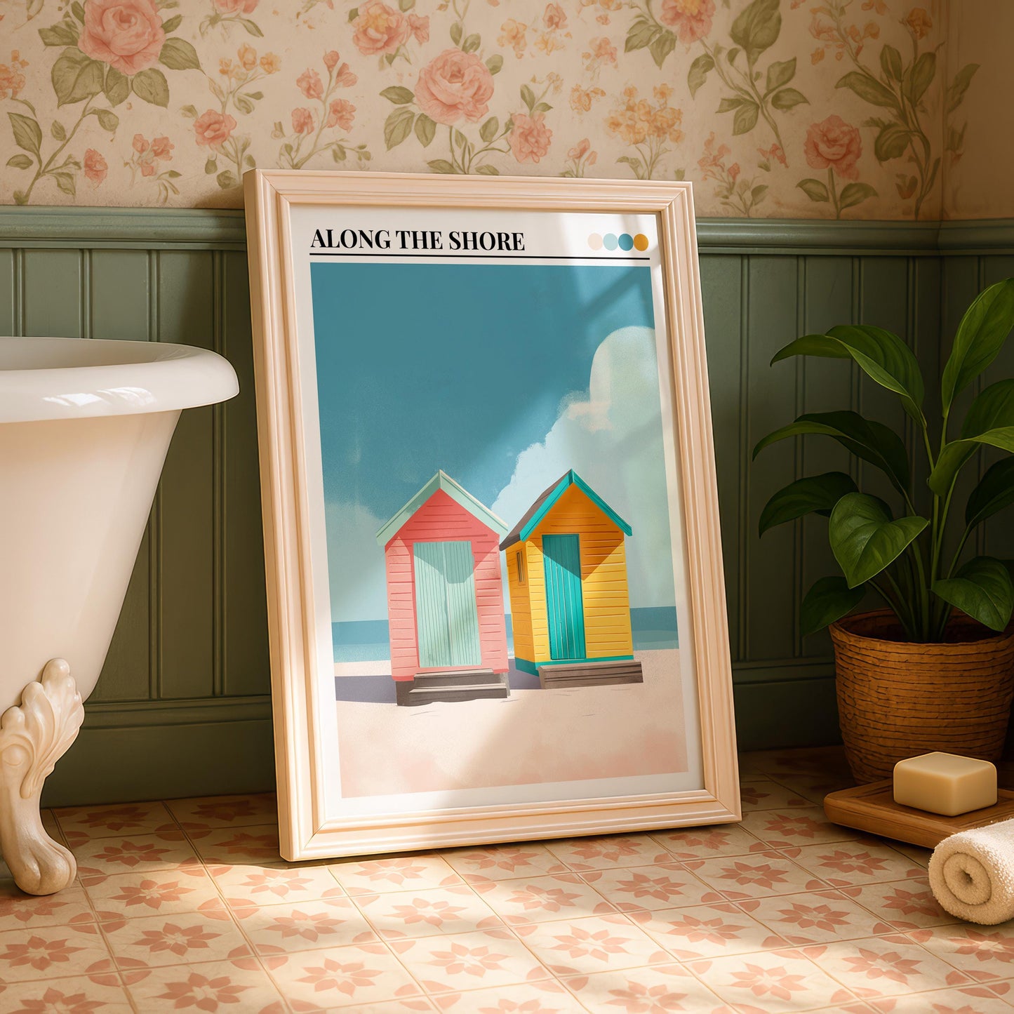 Bathroom Wall Art | Beach Hut Wall Art