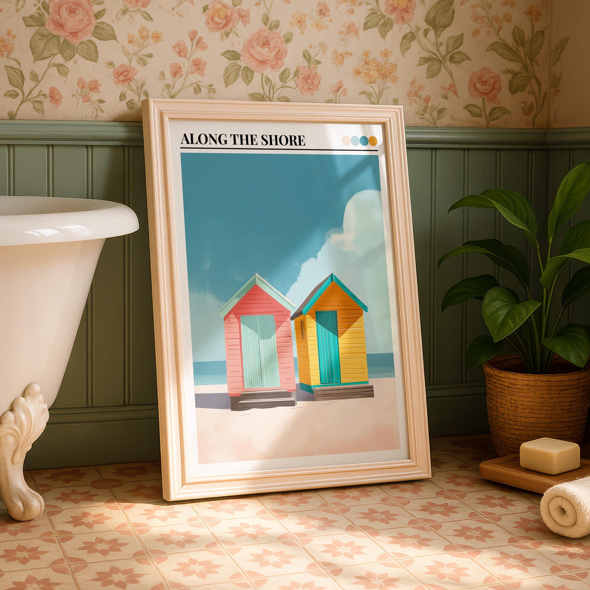 Bathroom Wall Art | Beach Hut Wall Art