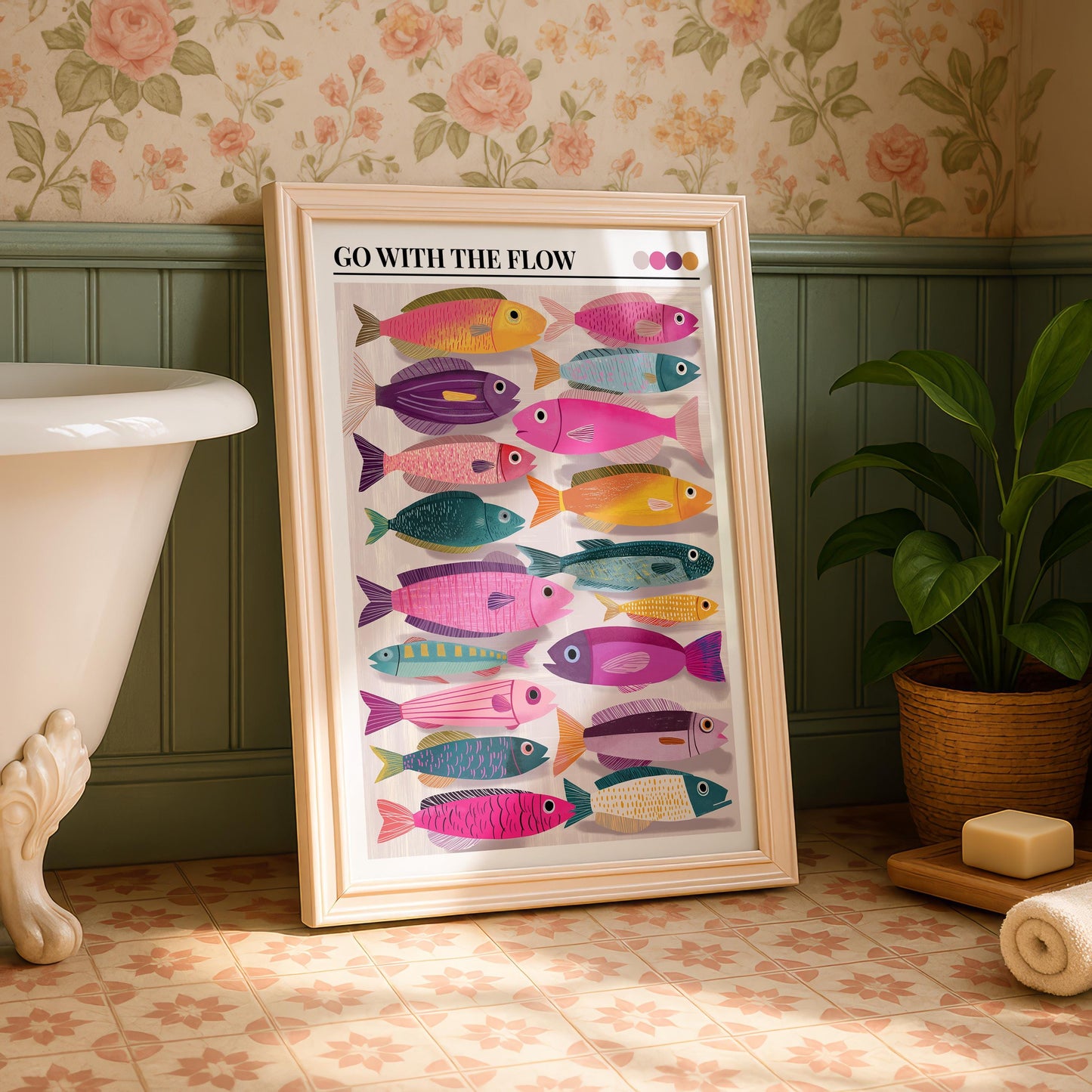 Bathroom Wall Art | Fish Bathroom Wall Art
