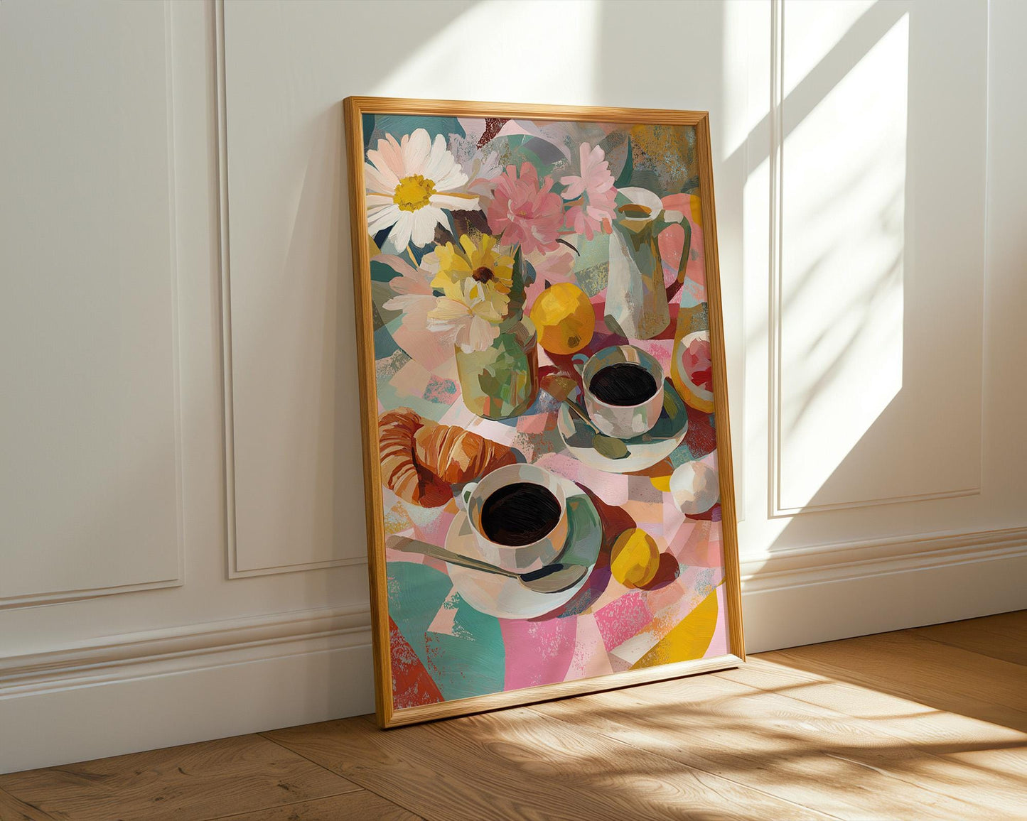 Kitchen Wall Art | Colourful Abstract Floral Print