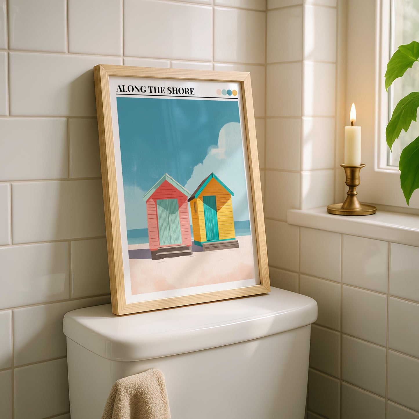 Bathroom Wall Art | Beach Hut Wall Art
