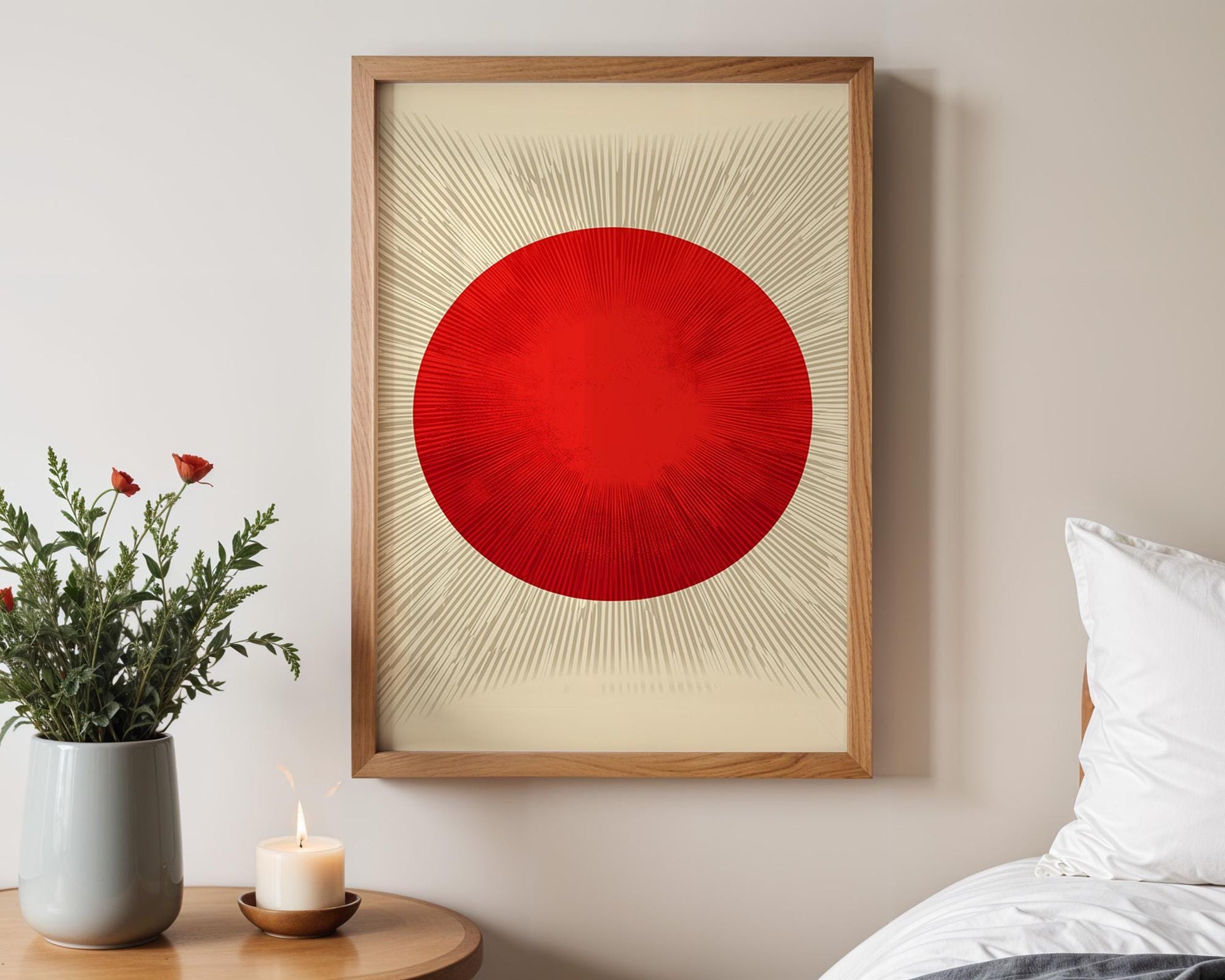 Japanese Wall Art Print | Minimalist Zen Yoga Decor