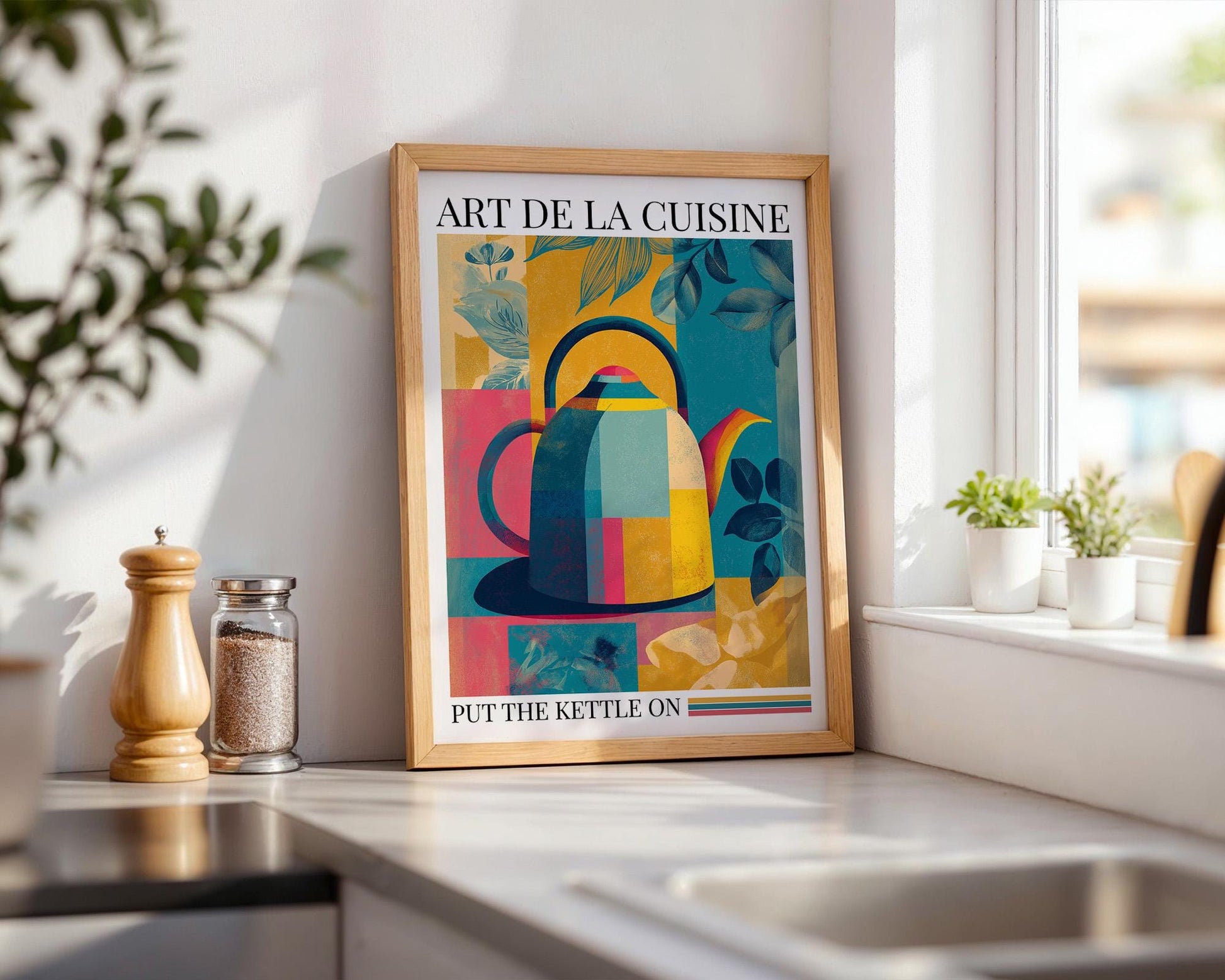 Kitchen Wall Art | Coffee Tea Kettle Art