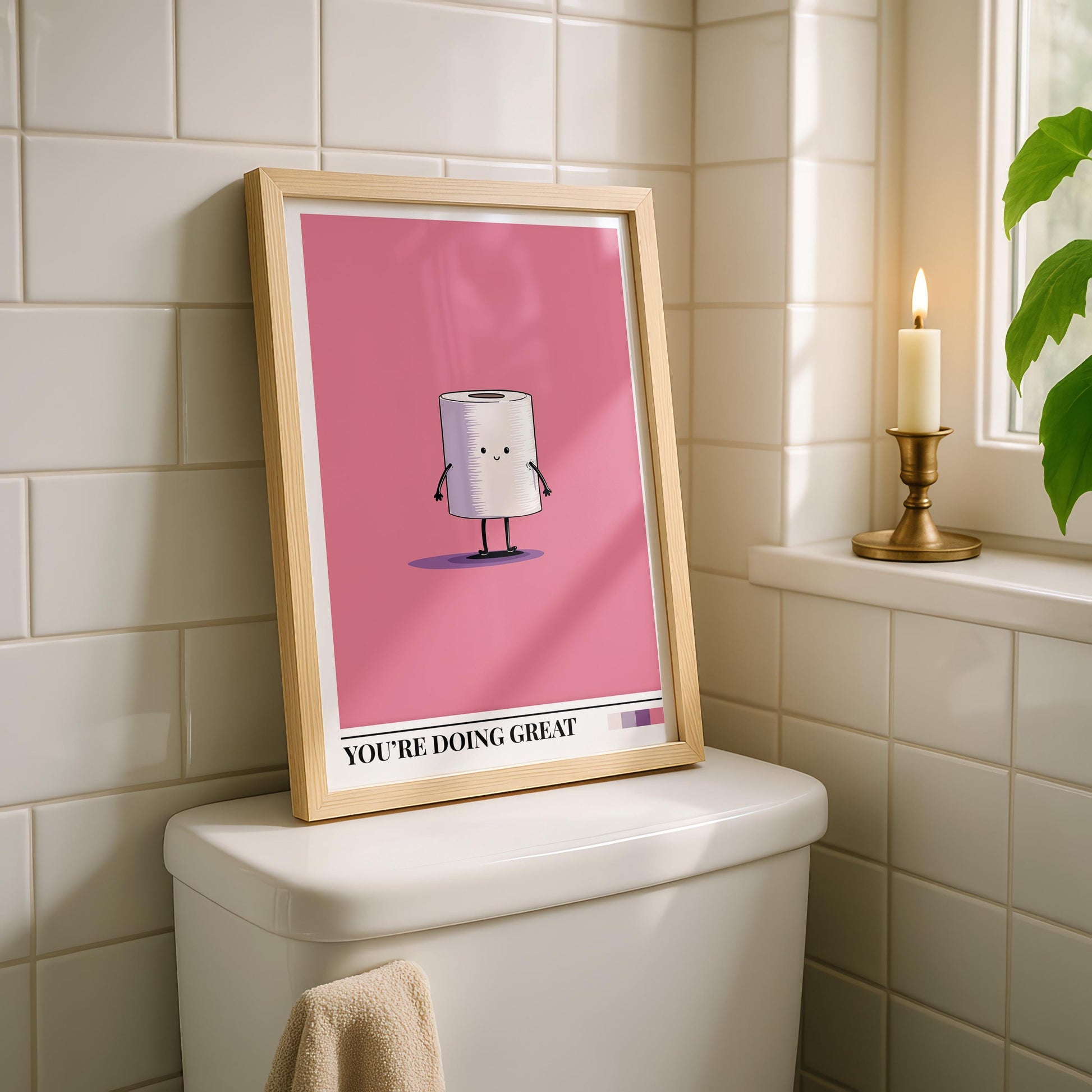 Bathroom Wall Art | Toilet Paper Wall Art