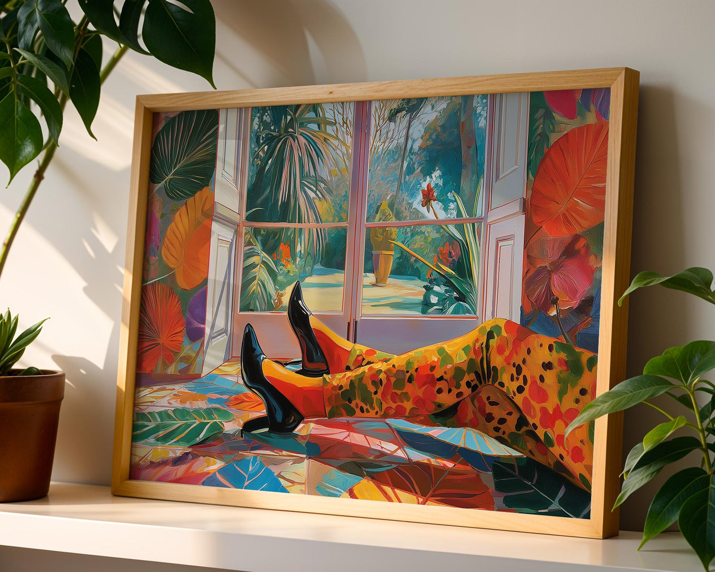 Dopamine Decor | Abstract Colorful Garden View