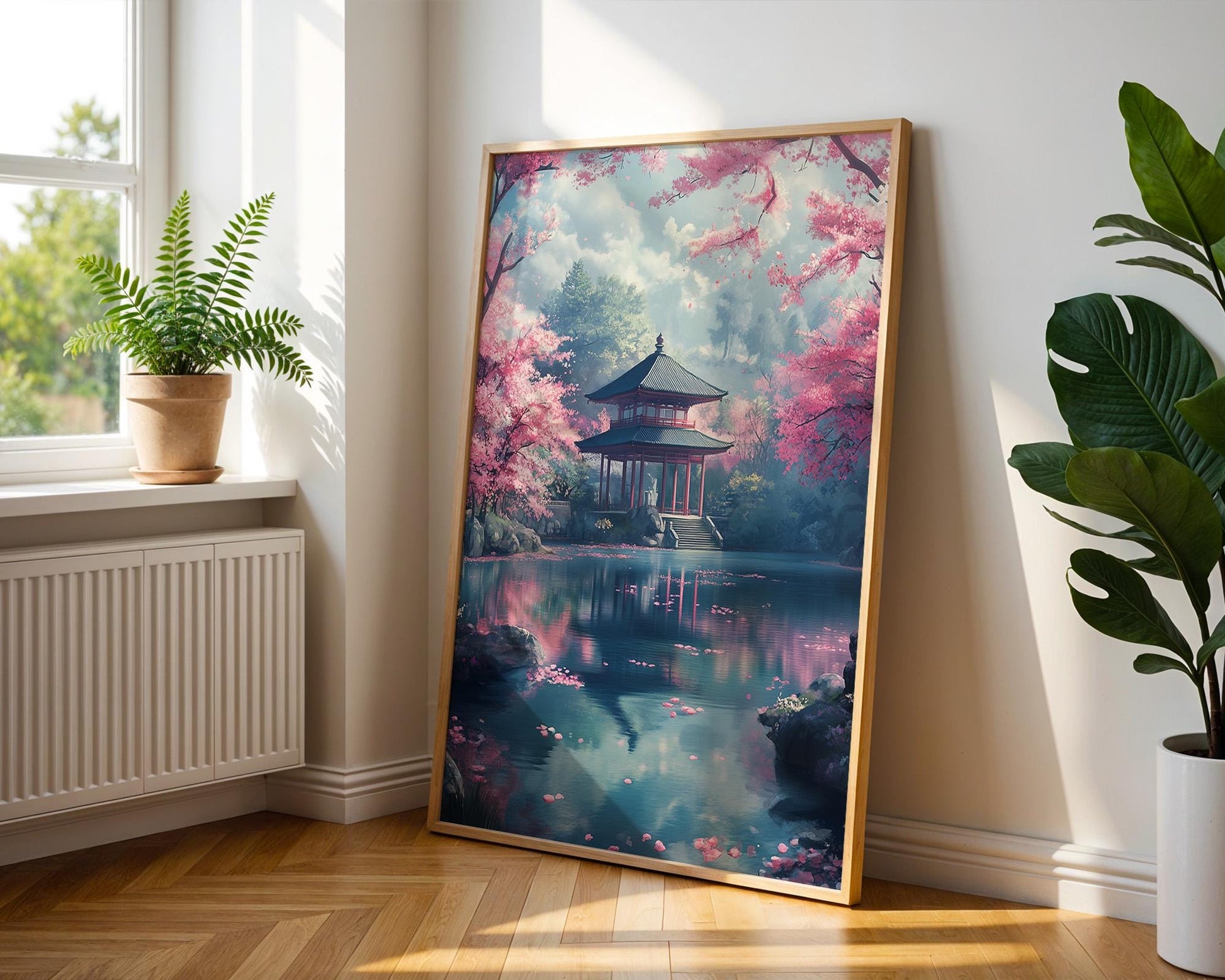 Japanese Wall Art | Japanese Cherry Blossom Print