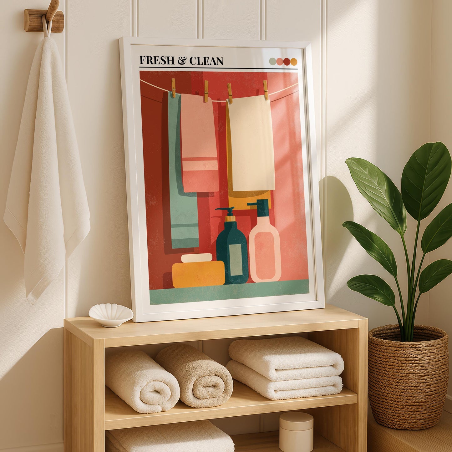 Bathroom Wall Art | Colorful Bold Wall Print