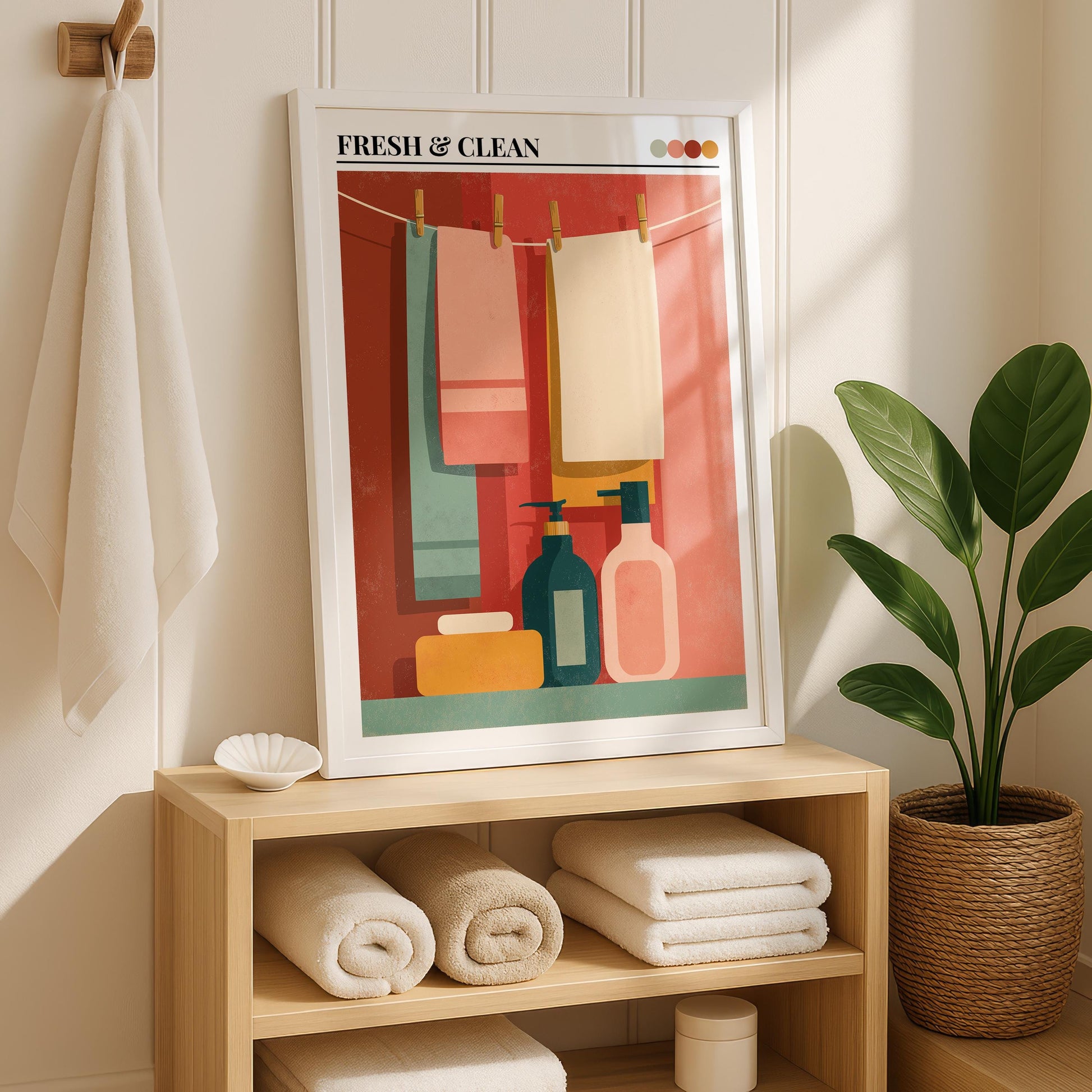 Bathroom Wall Art | Colorful Bold Wall Print