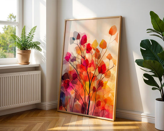 Gallery Wall Art | Abstract Floral Wall Art