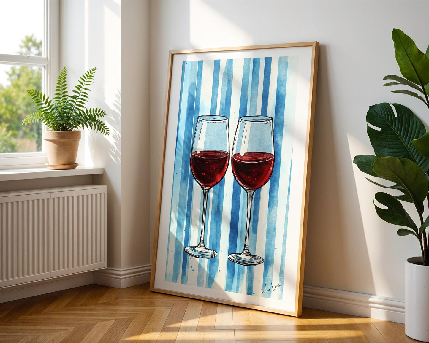 Kitchen Wall Art | Red Wine Wall Art