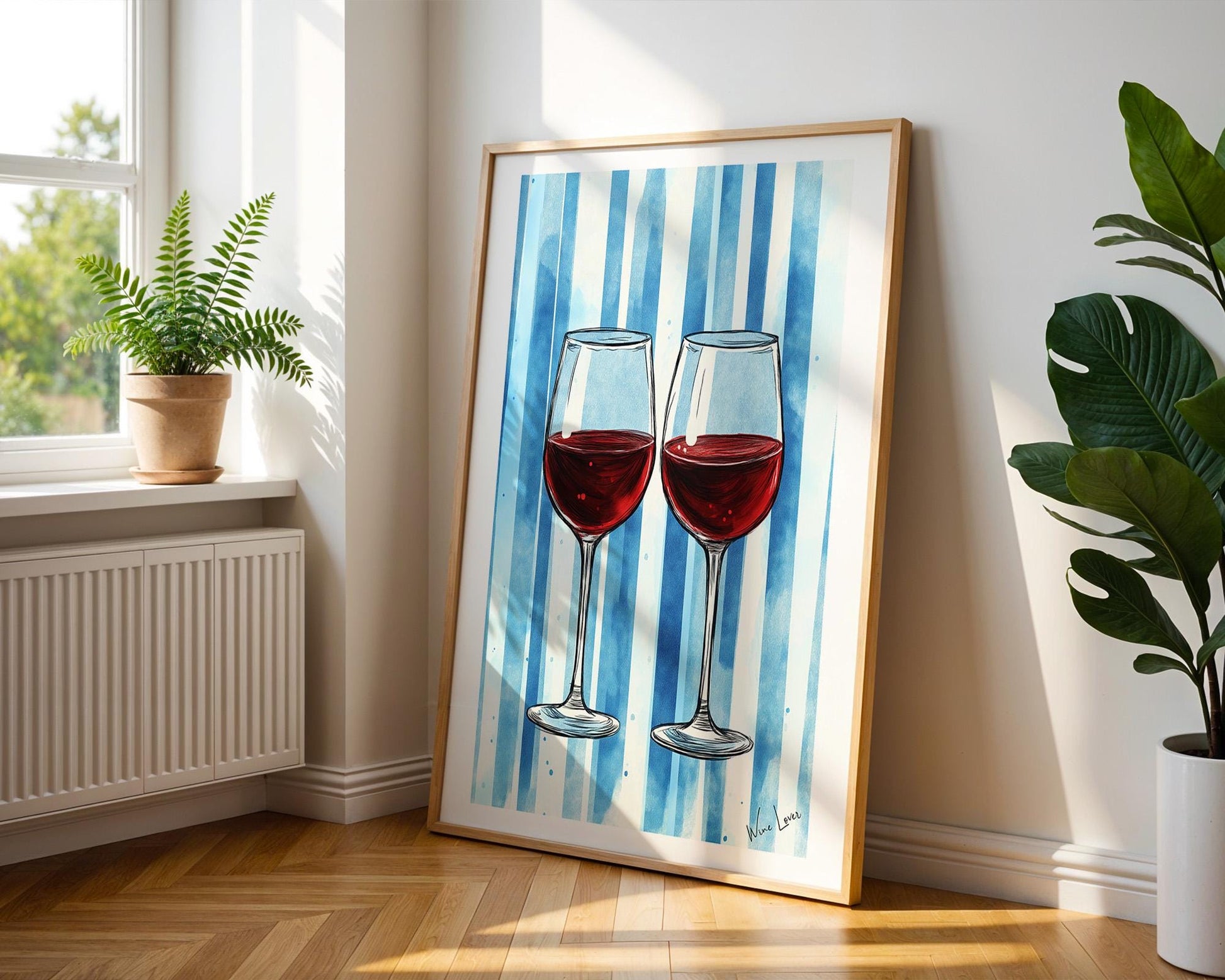 Kitchen Wall Art | Red Wine Wall Art
