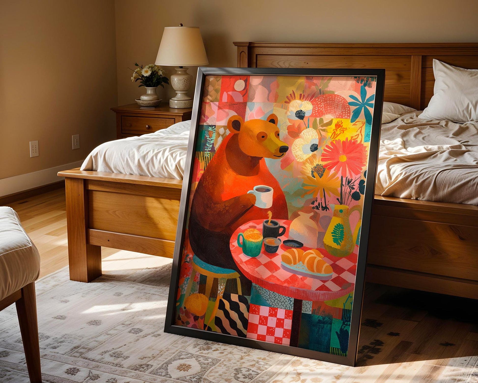 Dopamine Decor | Abstract Bear Decor