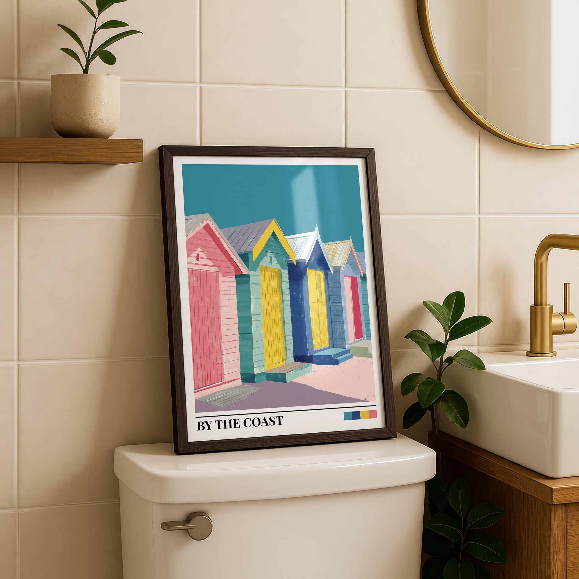 Bathroom Wall Art | Beach Hut Wall Art
