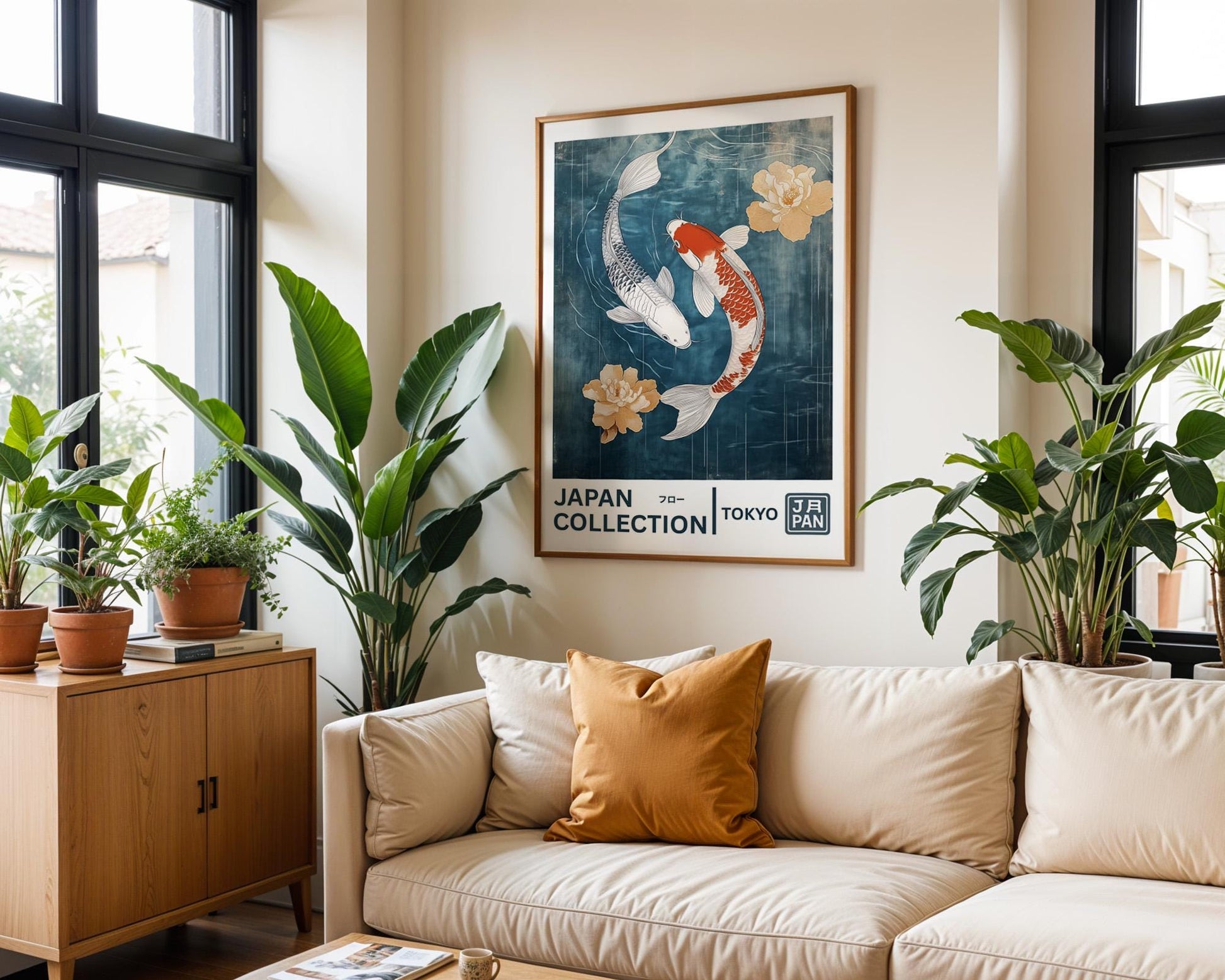 Japanese Wall Art | Japanese Koi Fish Art Print