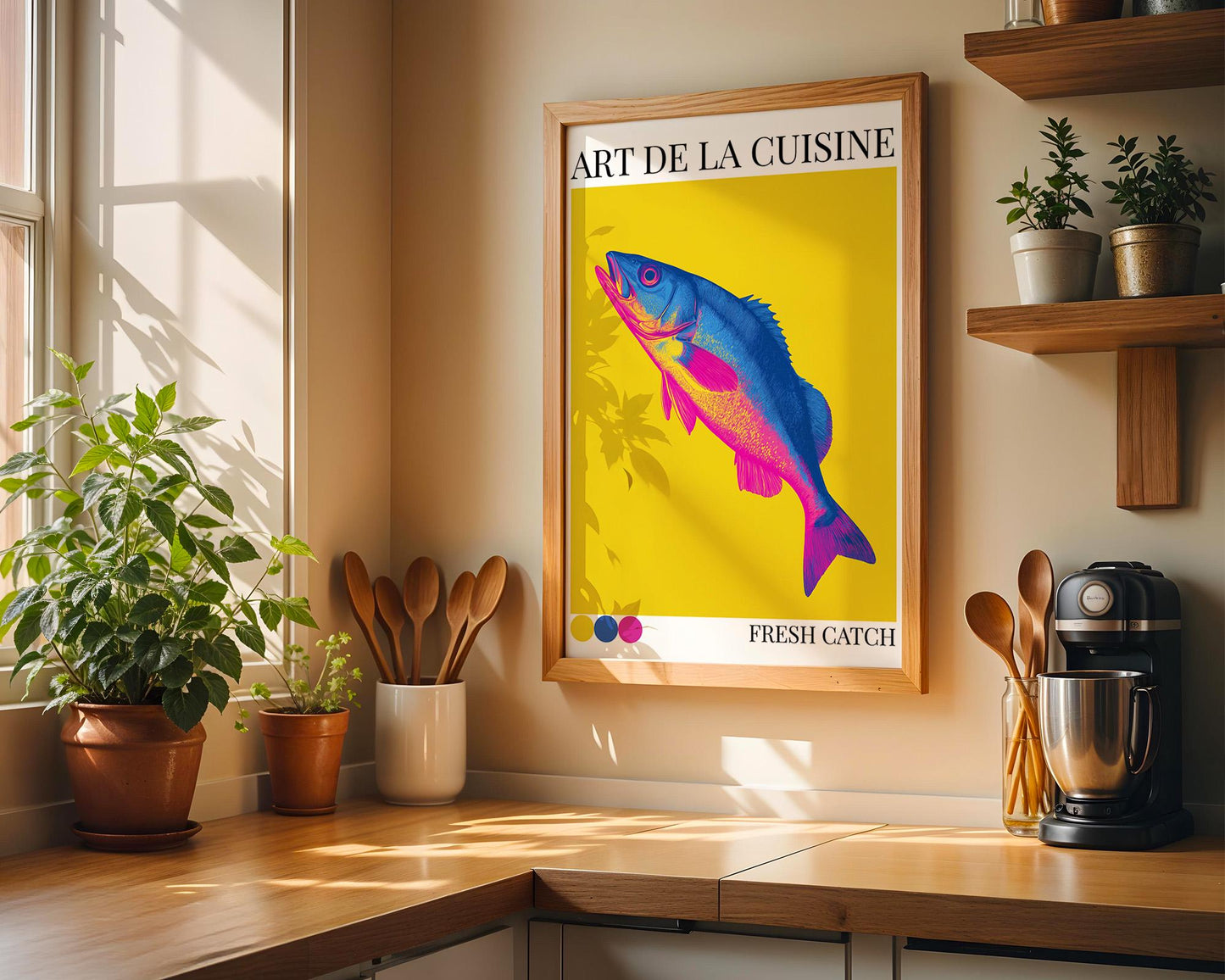 Kitchen Wall Art | Vibrant Fish Wall Poster