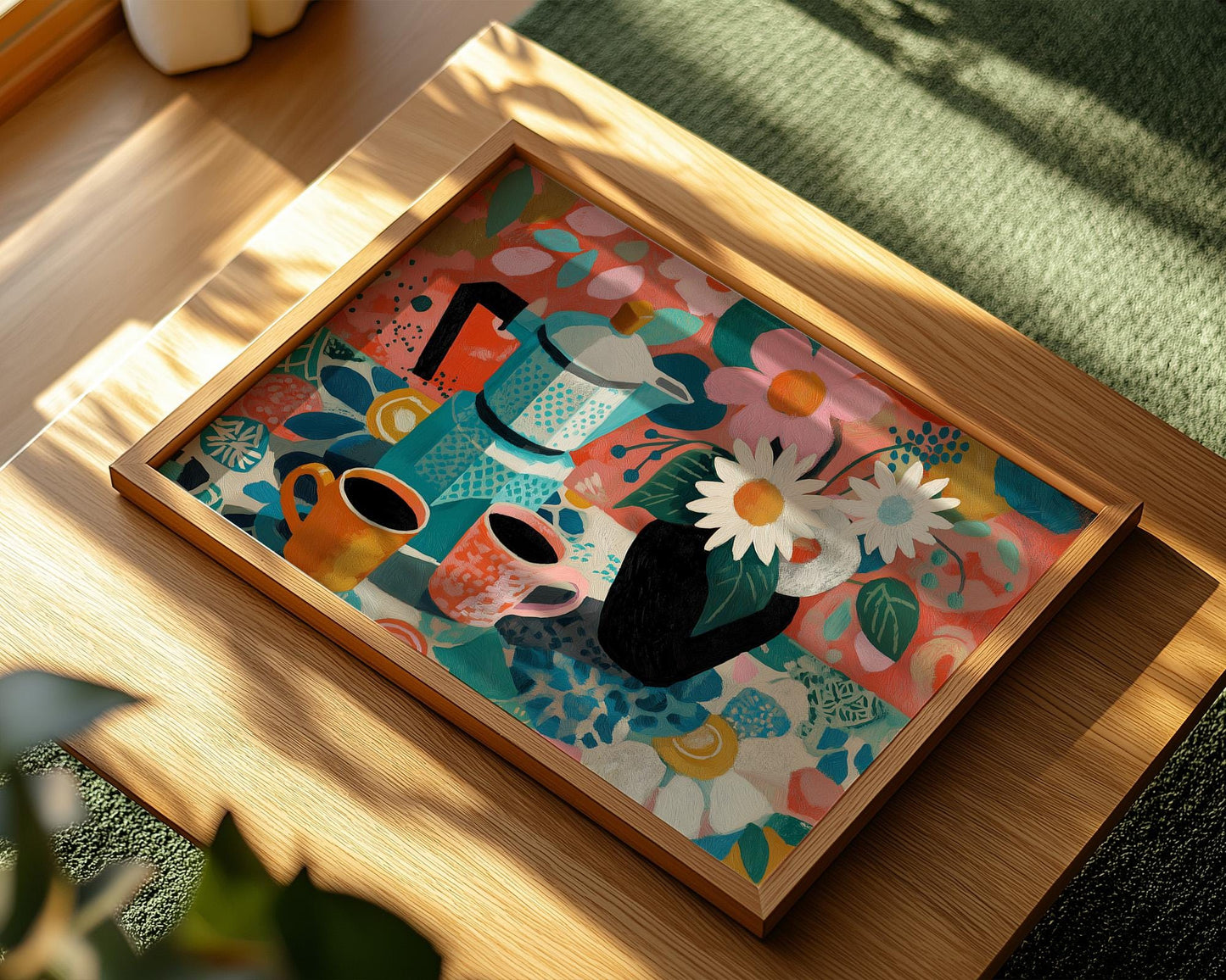 Kitchen Wall Art | Abstract Floral Kitchen Wall Art