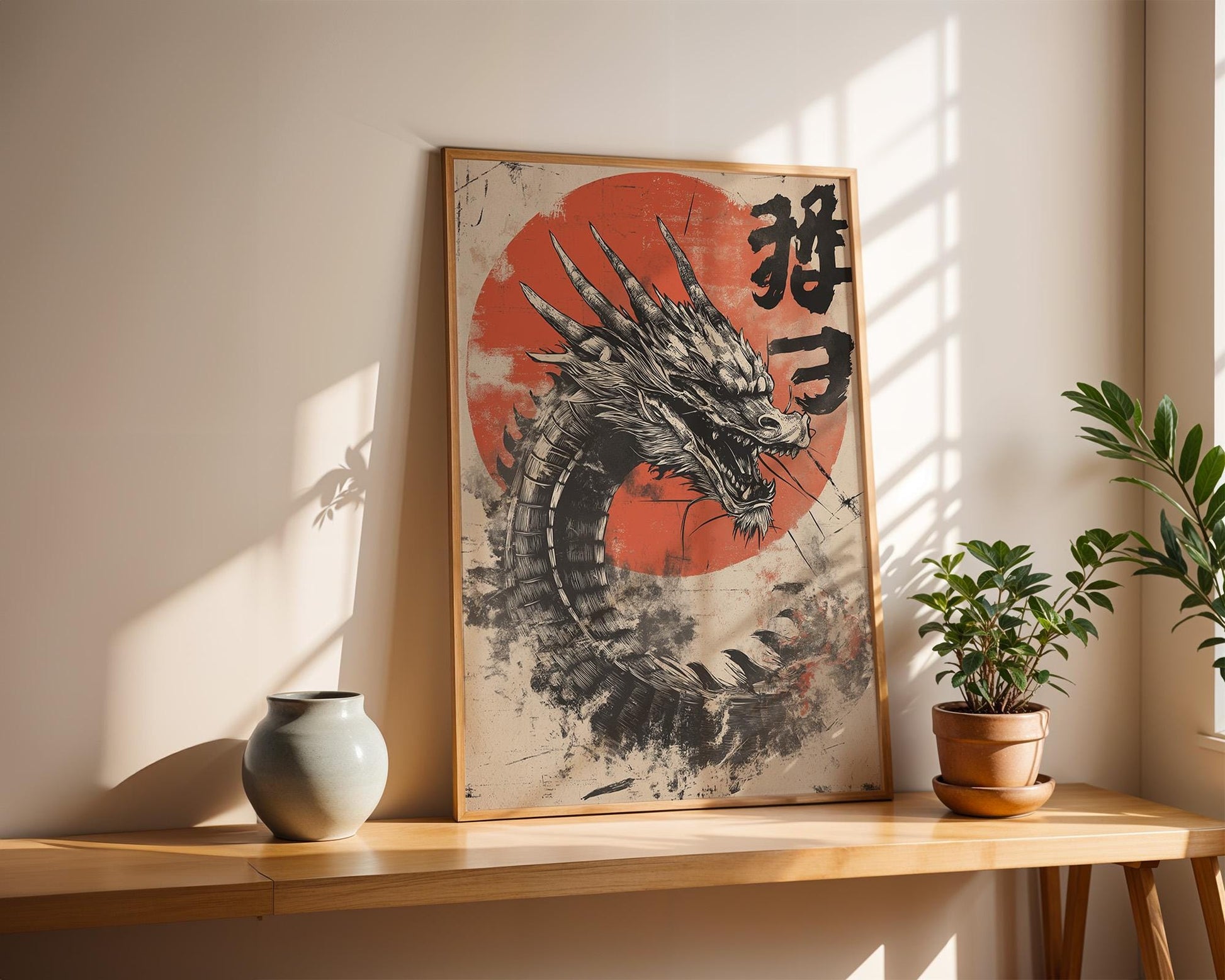 Japanese Wall Art | Japanese Dragon Art Print