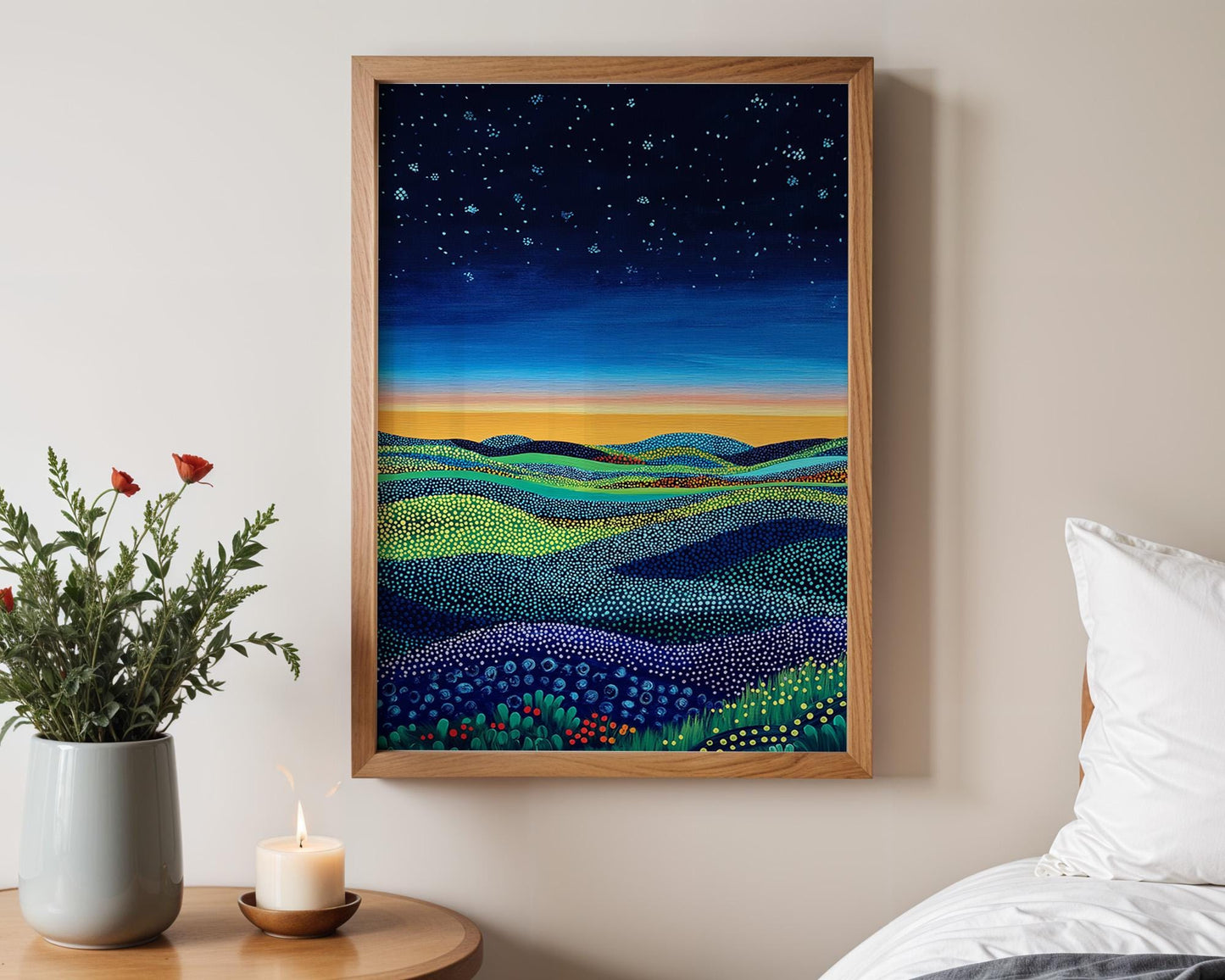 Japanese Wall Art | Starry Night