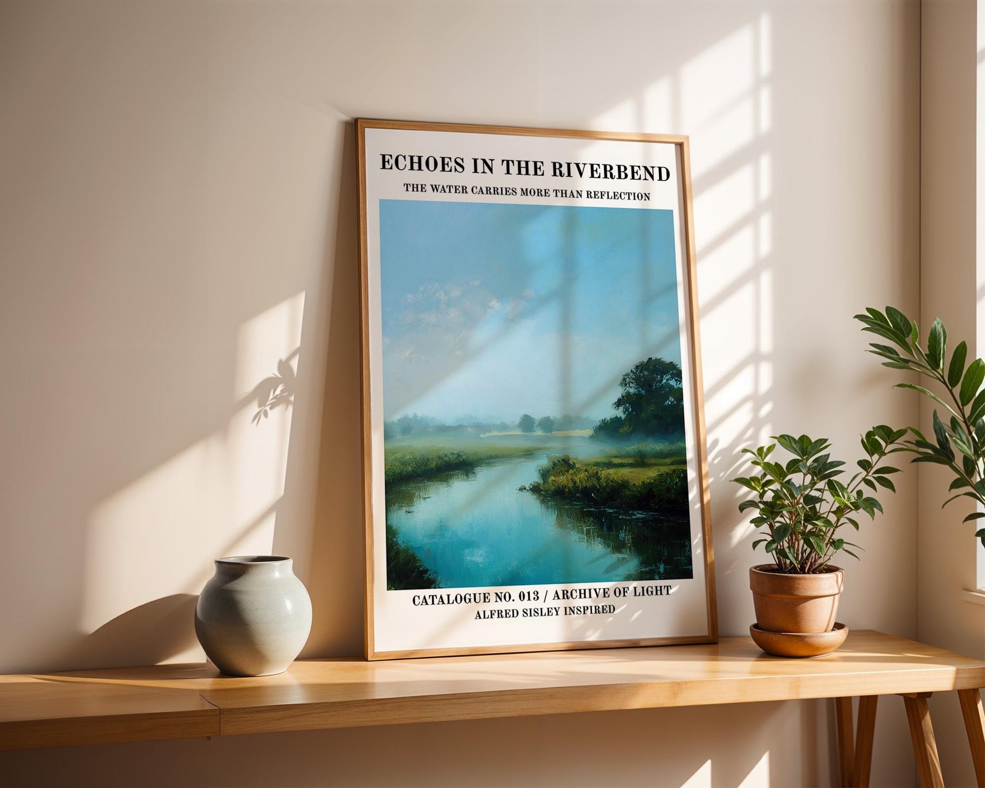 Gallery Wall Art | Impressionist Riverbend Art Print