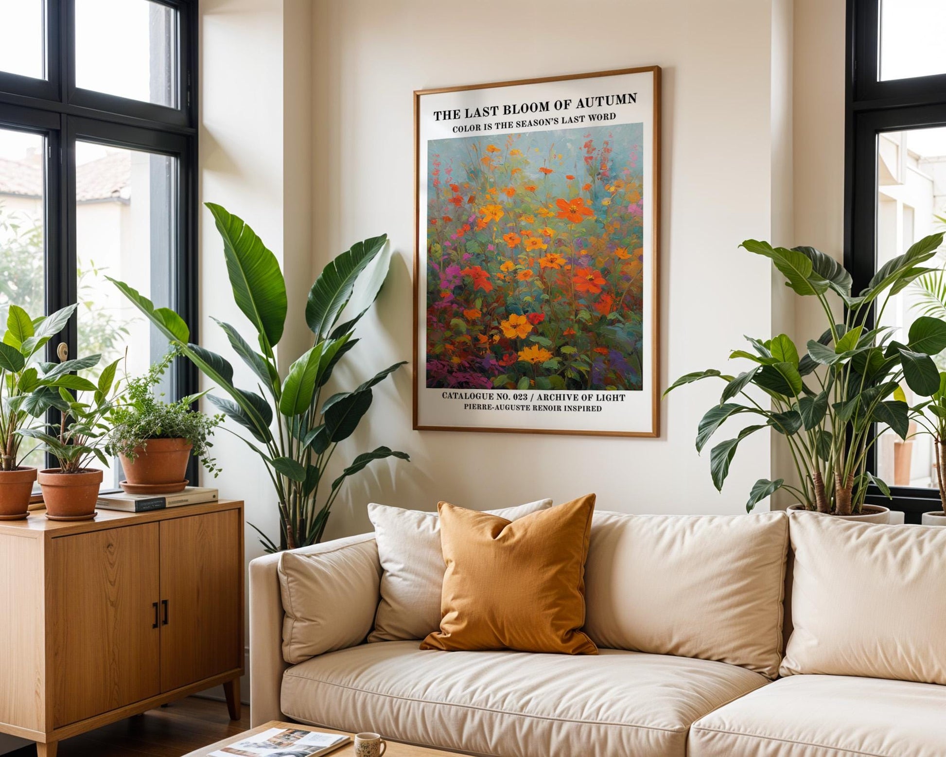 Gallery Wall Art | Autumn Floral Wall Art