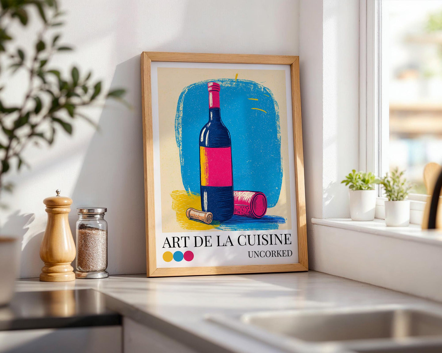 Kitchen Wall Art | Wine Bottle Wall Art
