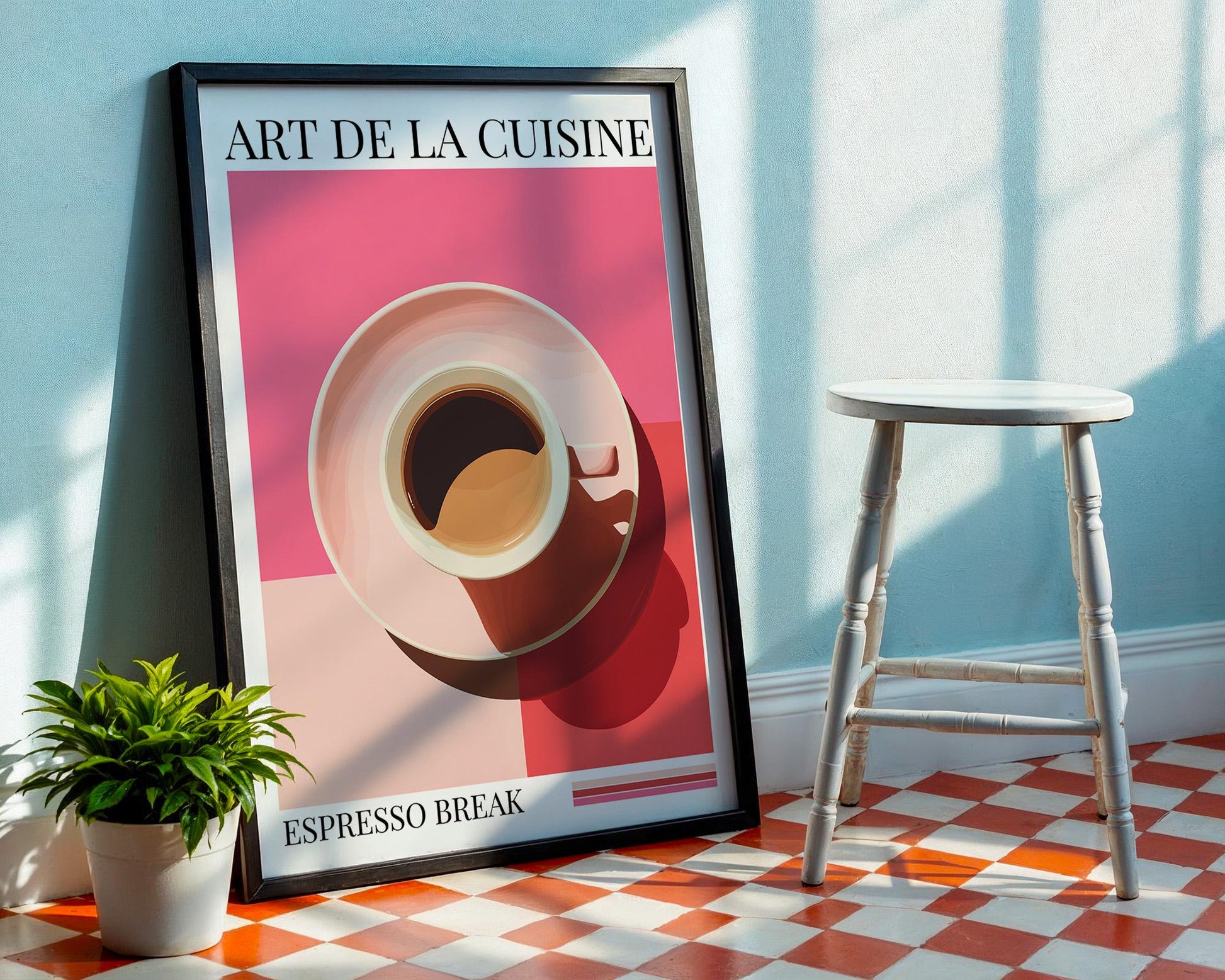 Kitchen Wall Art | Bold Espresso Print
