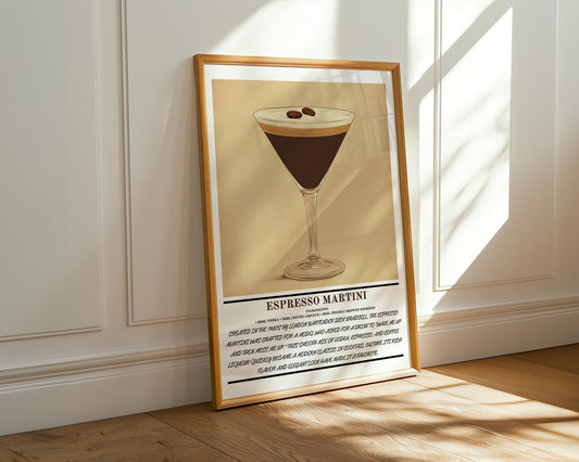 Kitchen Wall Art | Espresso Martini Art